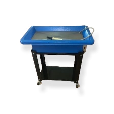 Build-All Parts Washer, 5-Gallon, Bench Top Parts Washer, Plastic for Aqueous Cleaning, Pump, Flow Thru Brush PL6